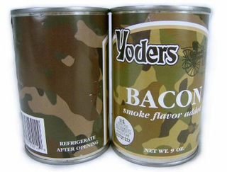 Illustration for article titled Canned Bacon Guarantees Full Heart Failure in 24 Hours